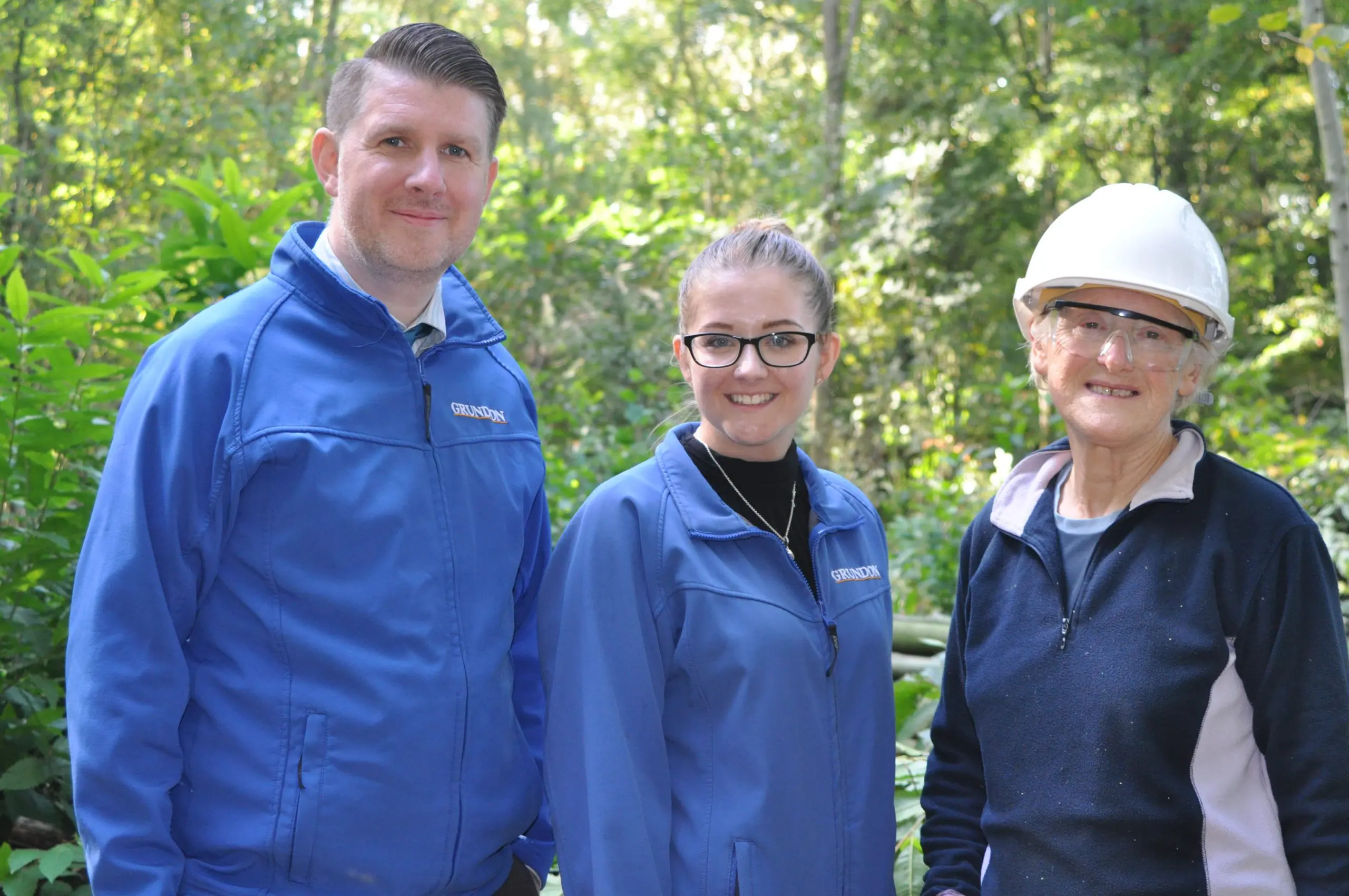 Grundon's Head of Marketing and Communications, Anthony Foxlee-Brown and Kirsti Santer, Marketing Campaigns Co-ordinator, joined the volunteers at Collin Park Wood Nature Reserve in Redmarley to see what improvements were being made to benefit both local wildlife and the Reserve's visitors.