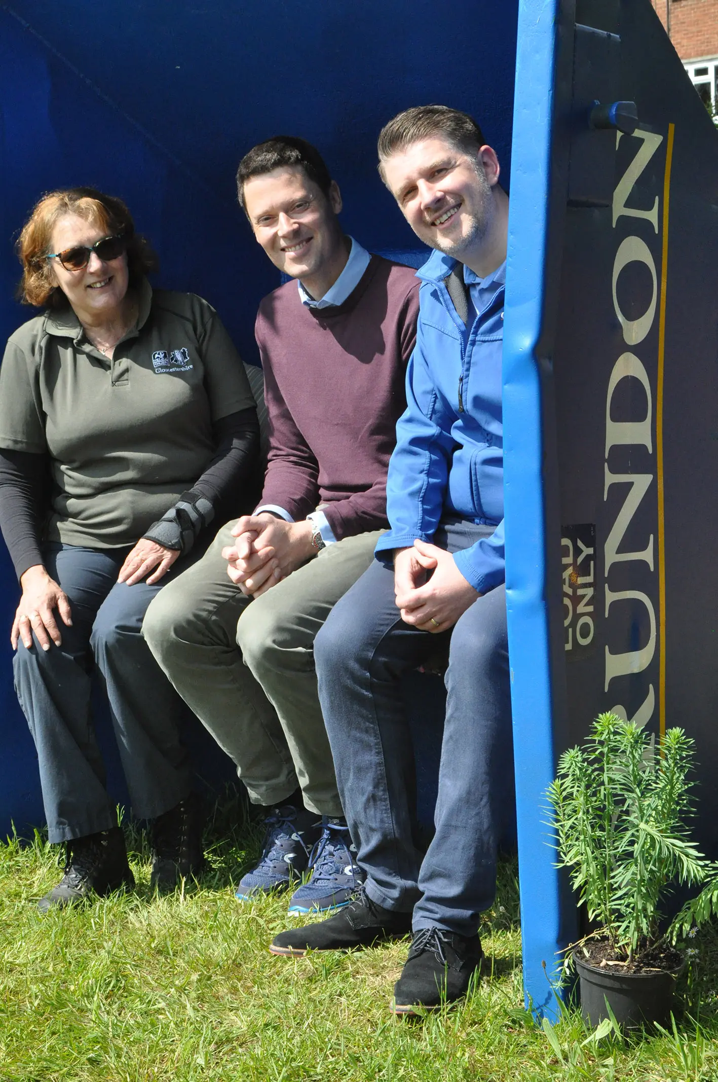 Jo Worthy-Jones, Alex Chalk MP and Anthony Foxlee-Brown, Head of Marketing & Communications at Grundon, attended the Open Day on Saturday 11 May 2019