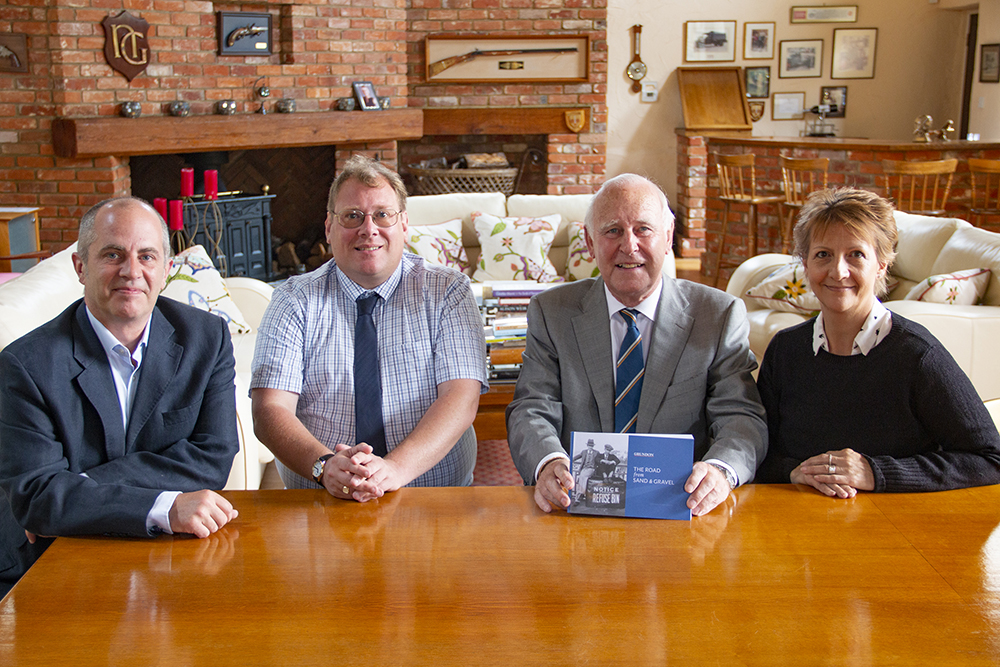 Launching ‘The Road from Sand & Gravel’ (from left to right): Steve Judge, Timothy Byrne, Norman Grundon and Paula Young.