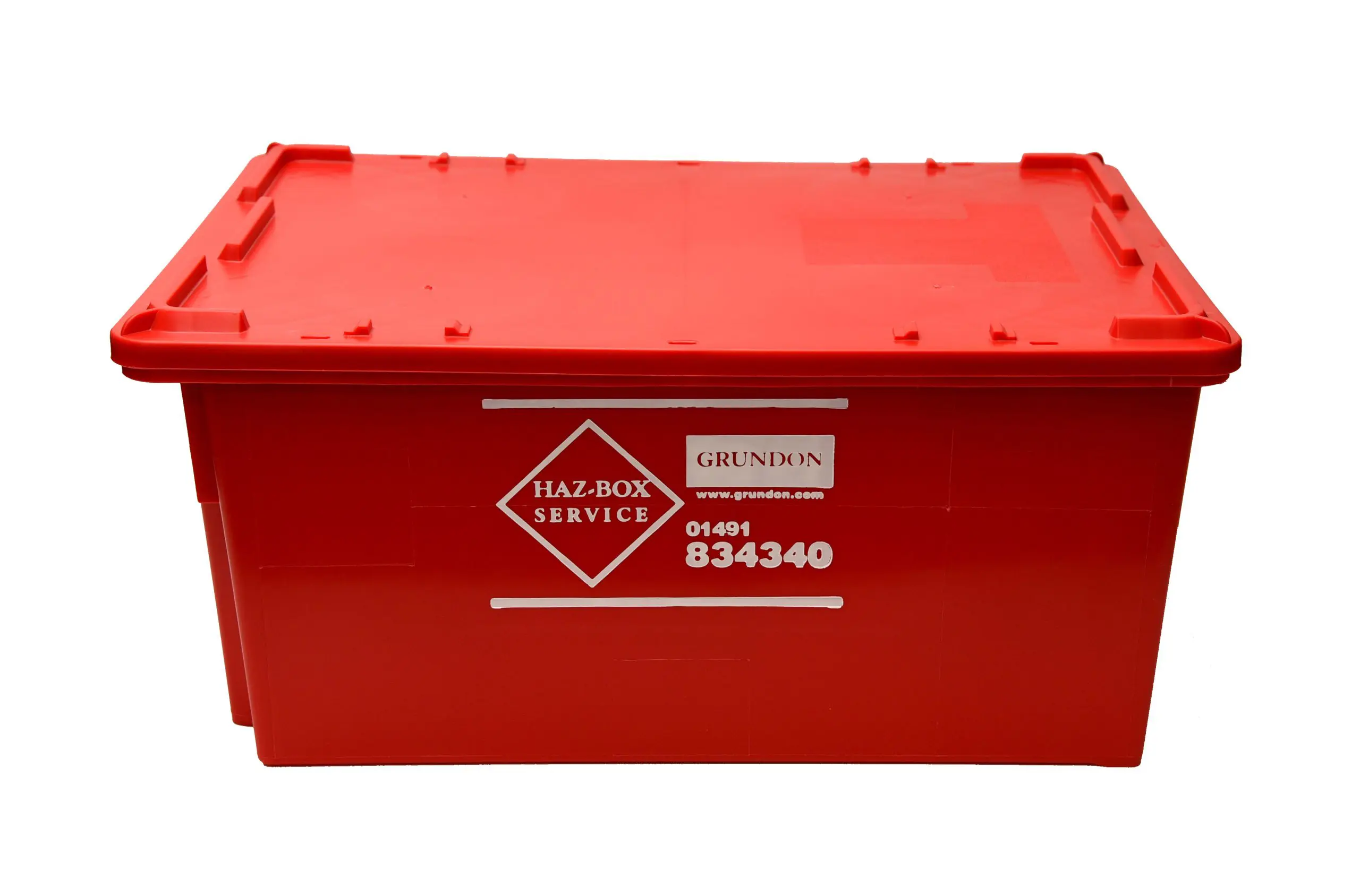Lithium batteries can be stored safely in Grundon's Haz-Box before onward disposal.