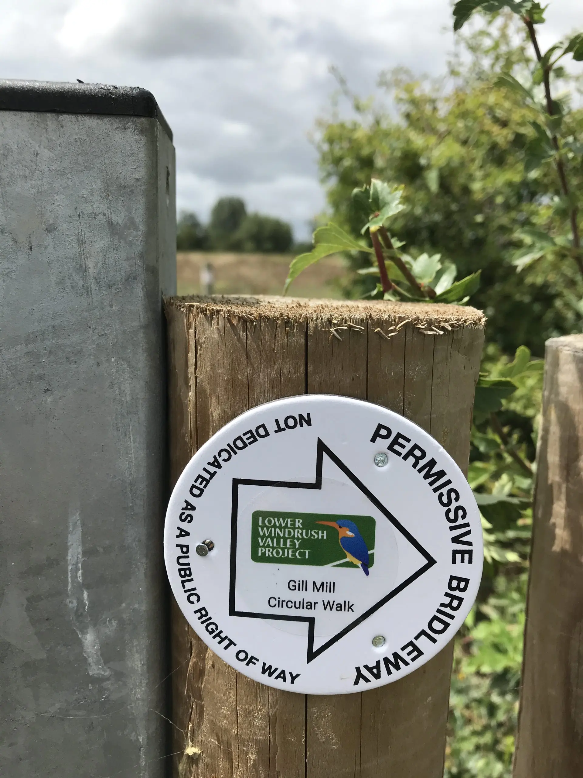 Stickers on waymarkers make it easy for walkers to follow the routes