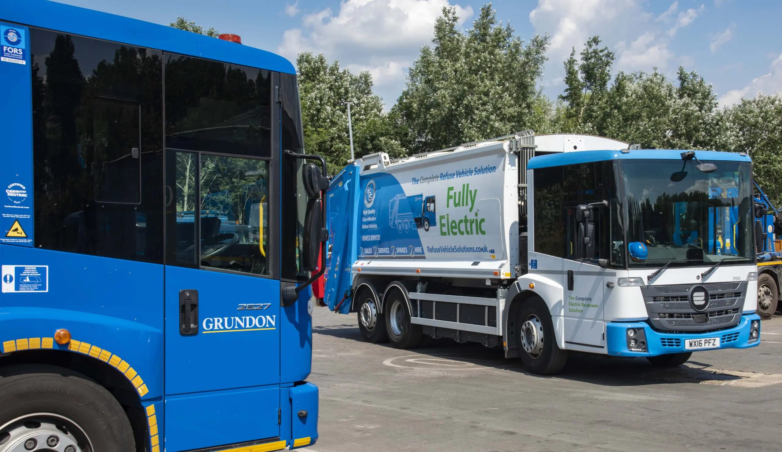  Grundon has been trialling an electric waste collection vehicle