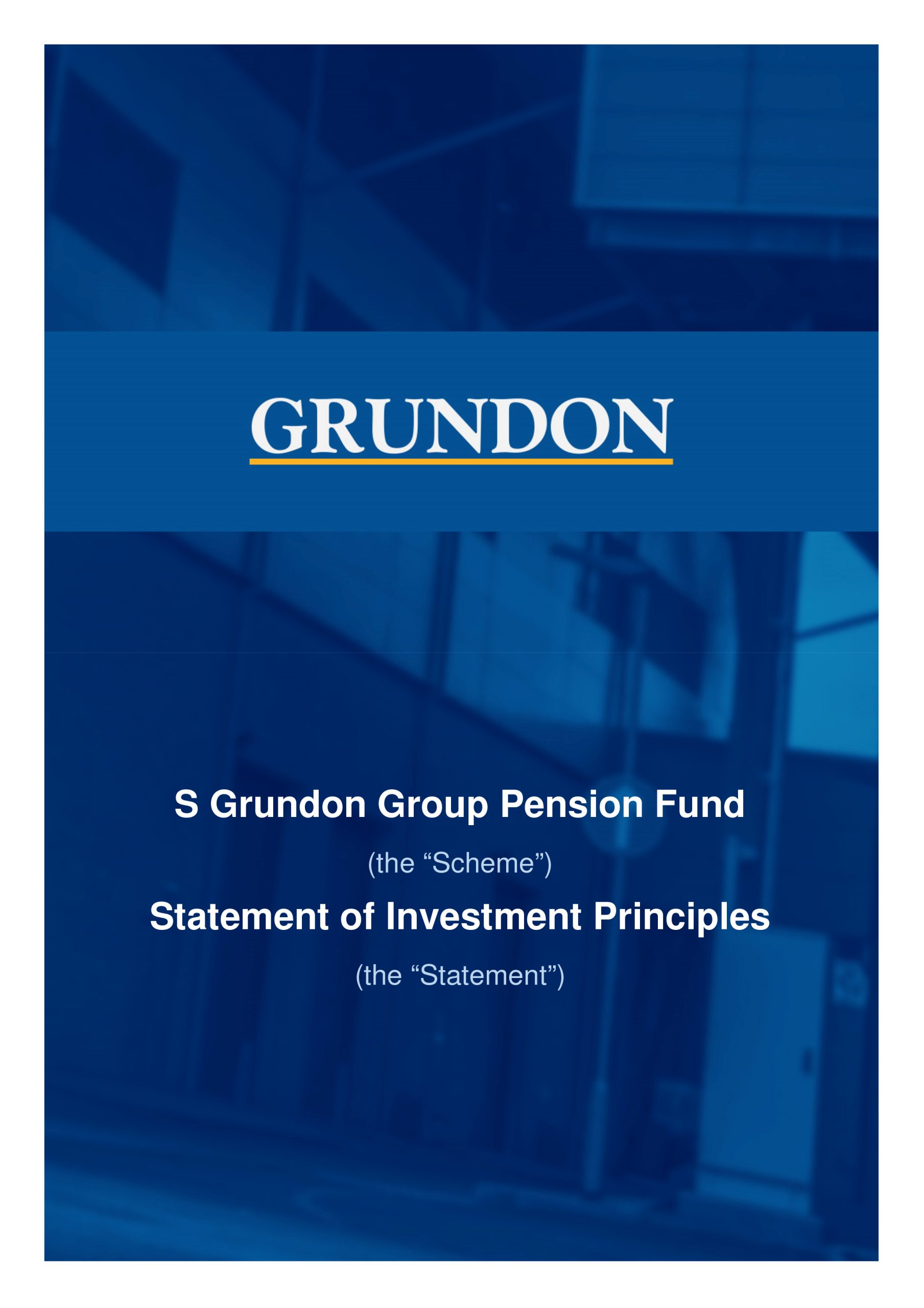 Pension Investment Principles