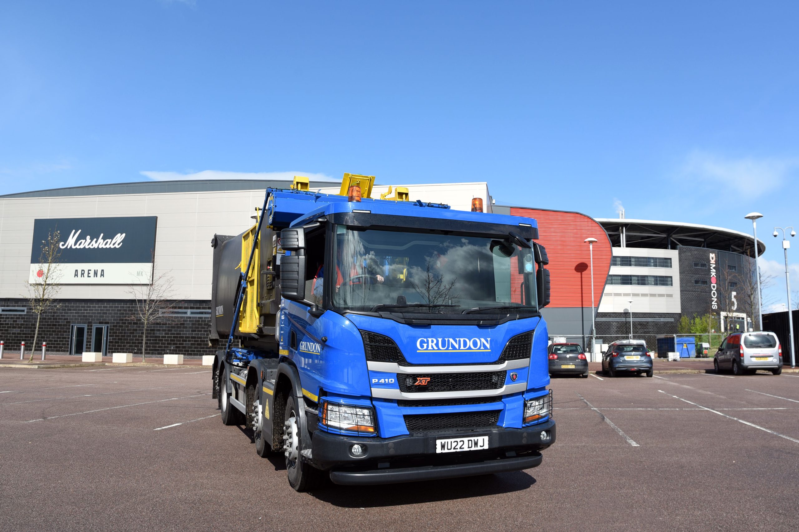 Grundon look after the waste contract for the entire estate, which includes the Marshall Arena