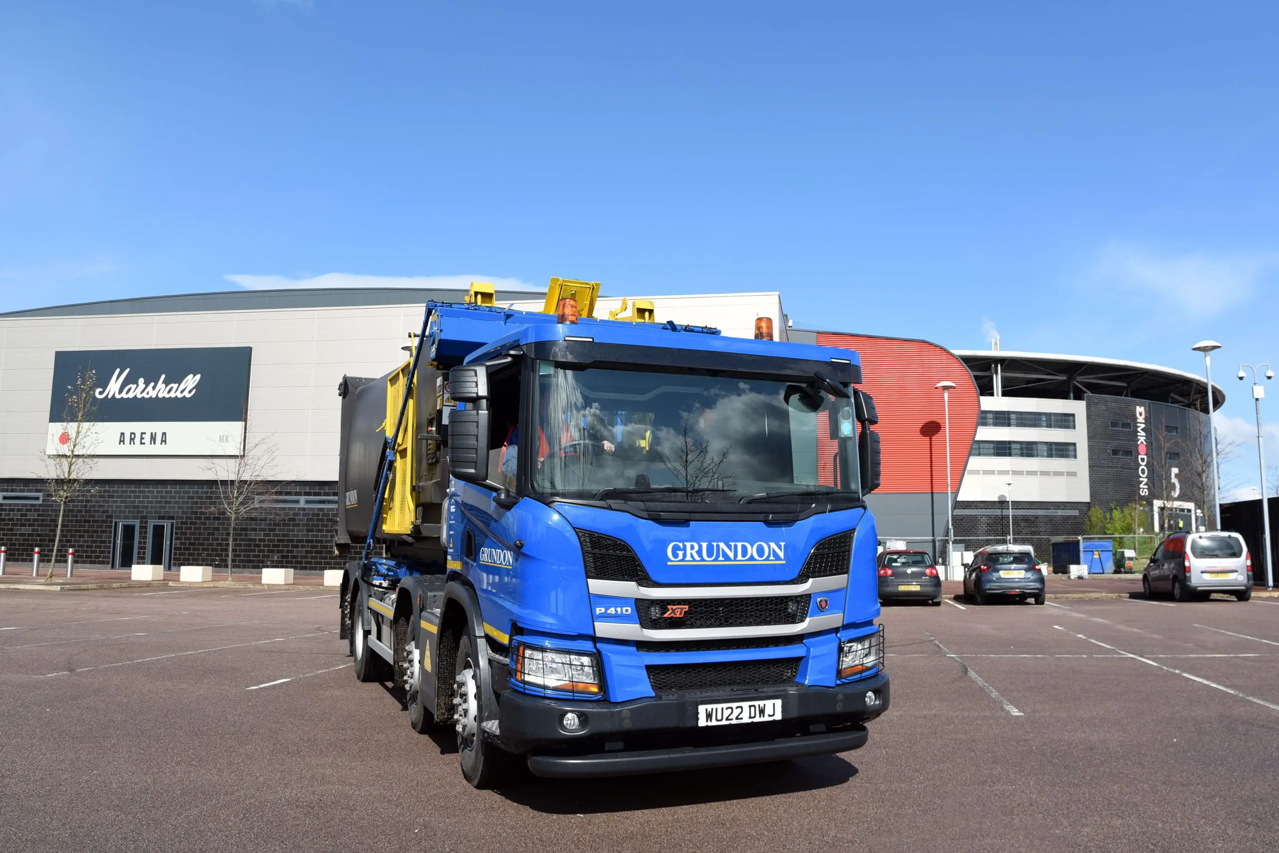 Grundon look after the waste contract for the entire estate, which includes the Marshall Arena 