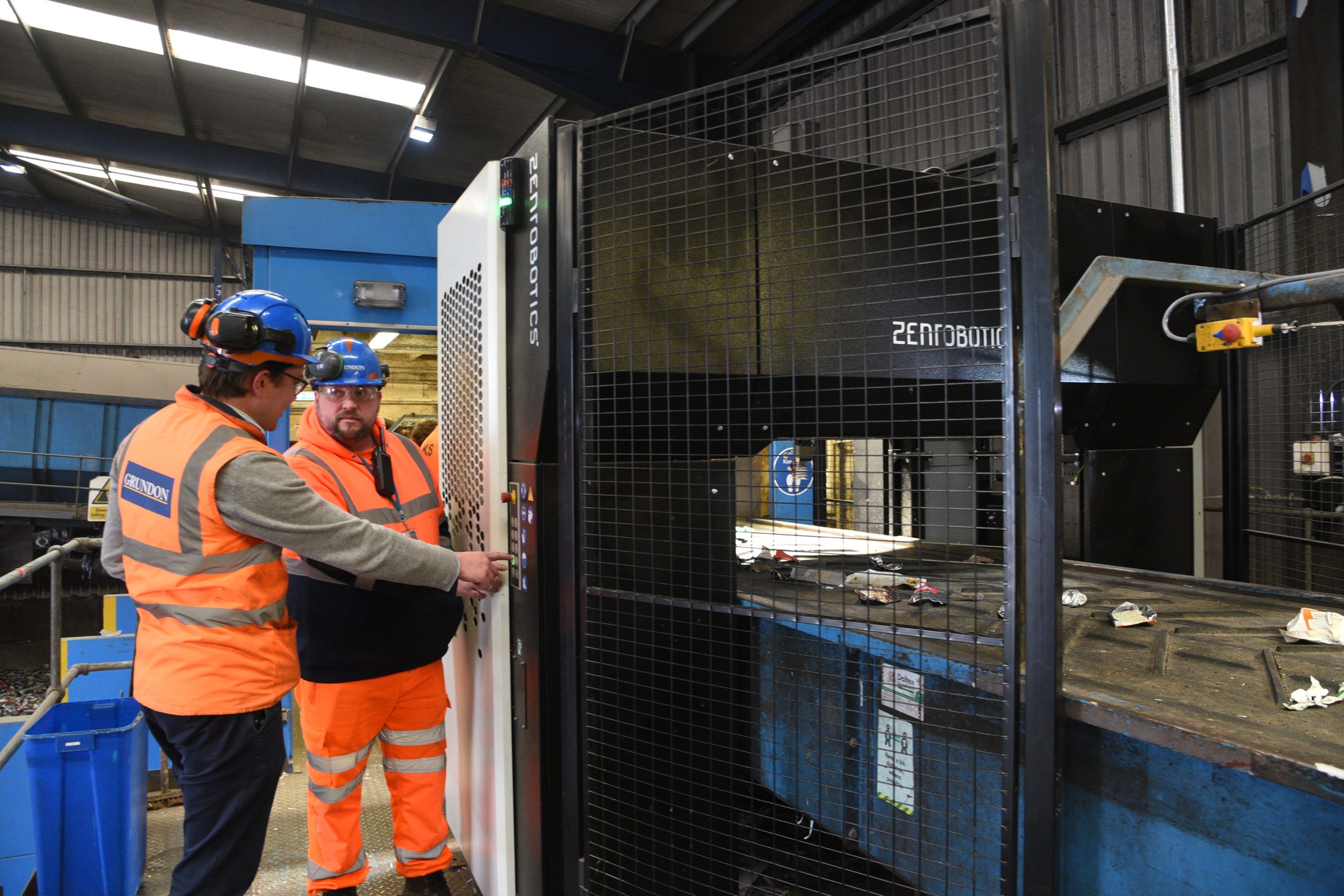 Grundon has invested in an Artificial Intelligence robotic picker at its Materials Recovery Facility in Bishop's Cleeve, near Cheltenham in Gloucestershire. The robot is being trained to sort plastic waste from local businesses, adding increase accuracy and further boosts recycling rates.