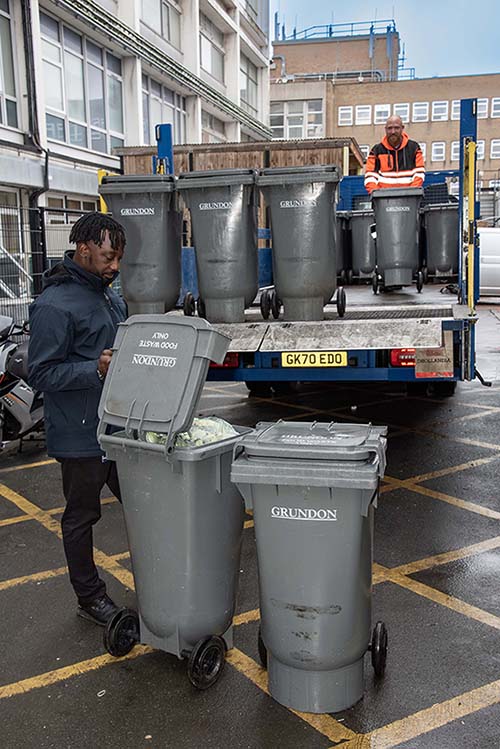 Emmanuel Bature, Waste Monitoring Officer at the Trust, is responsible for undertaking waste audits and compliance checking