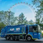 London Grundon's new EV passes the London Eye