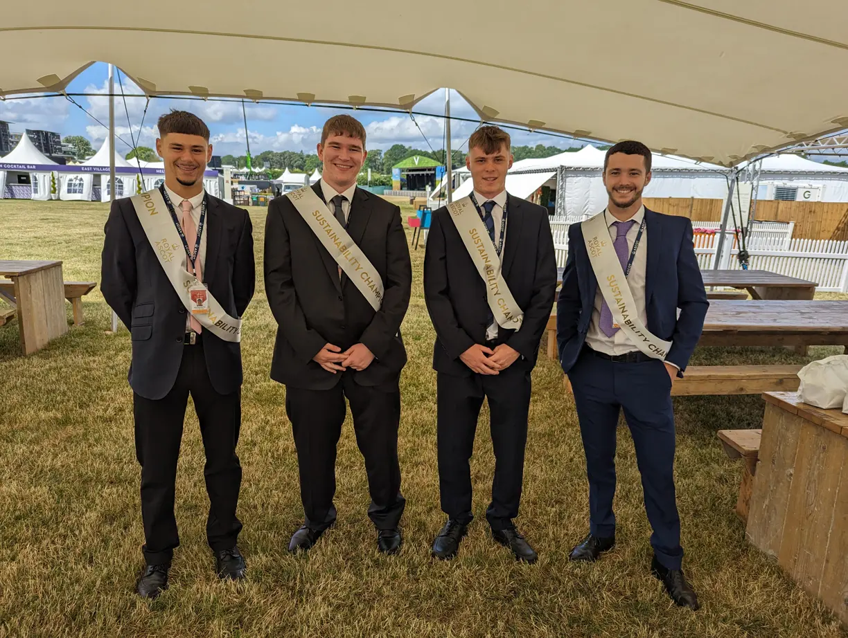 A team of sustainability champions in the Village Enclosure advised racegoers where to put their waste