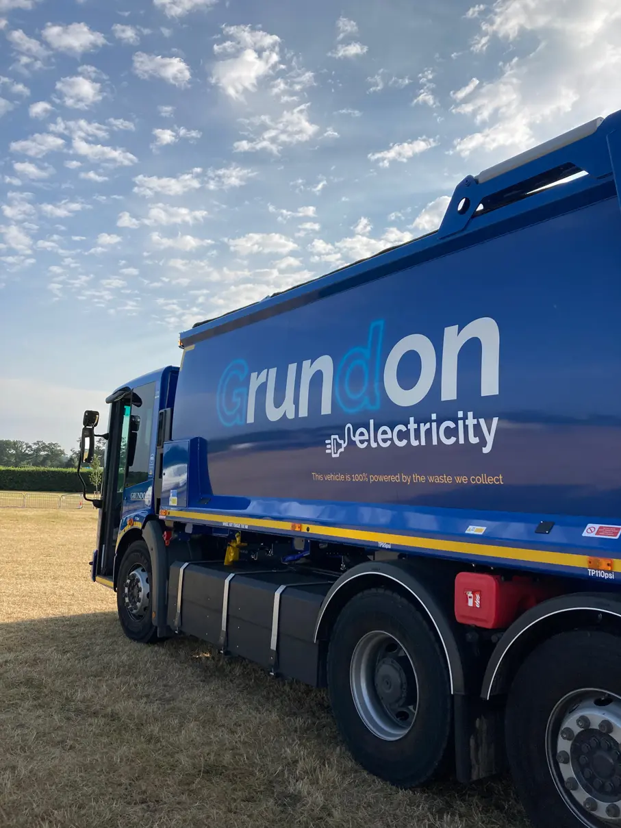 Grundon's zero emission fully electric waste collection vehicles helped contribute towards Royal Ascot's sustainability journey 
