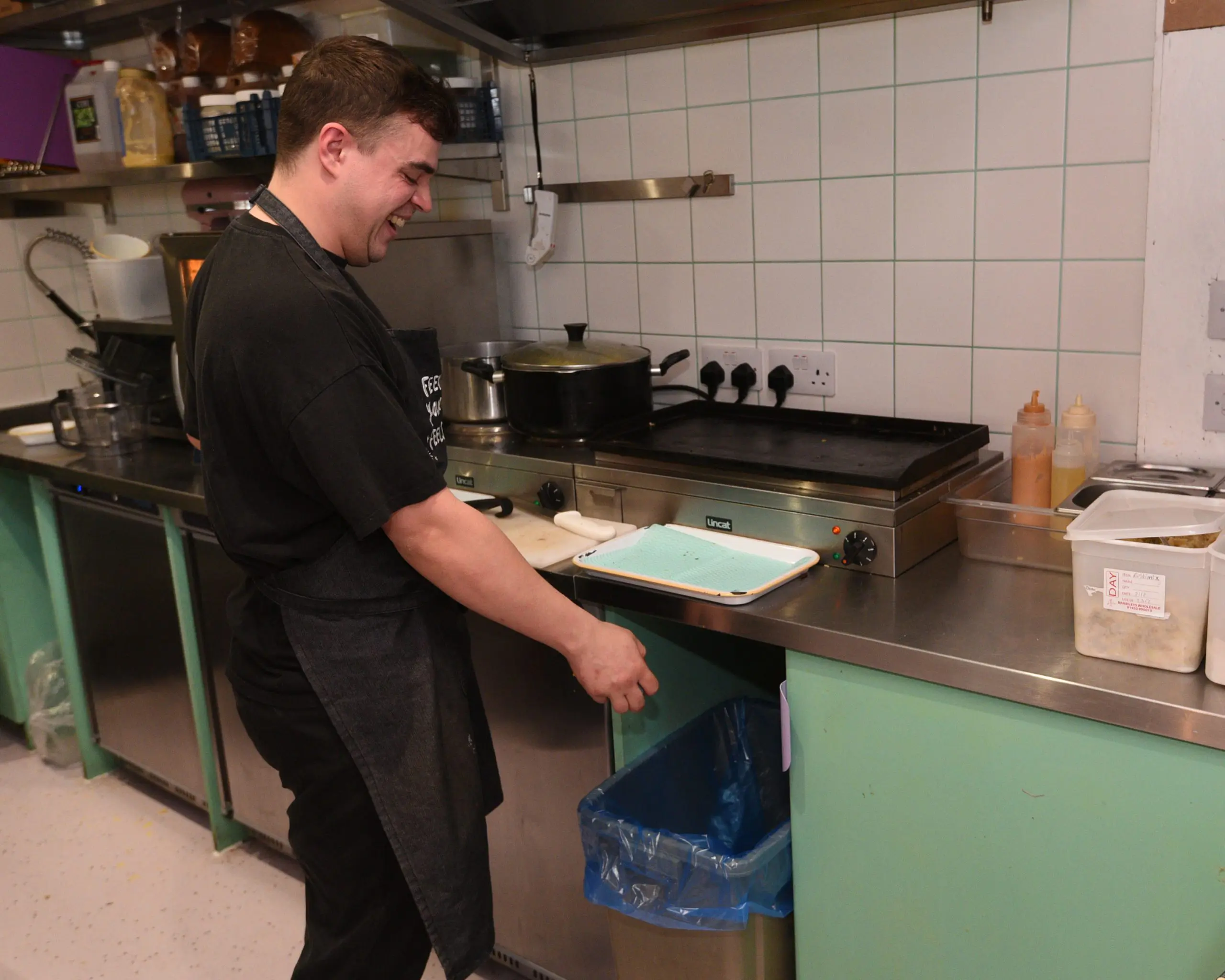 Back-of-house, food waste is easy to segregate