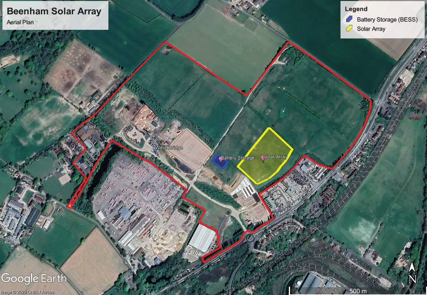 The development will see a 2MW ground-mounted solar PV panel system installed, together with a Battery Energy Storage System.