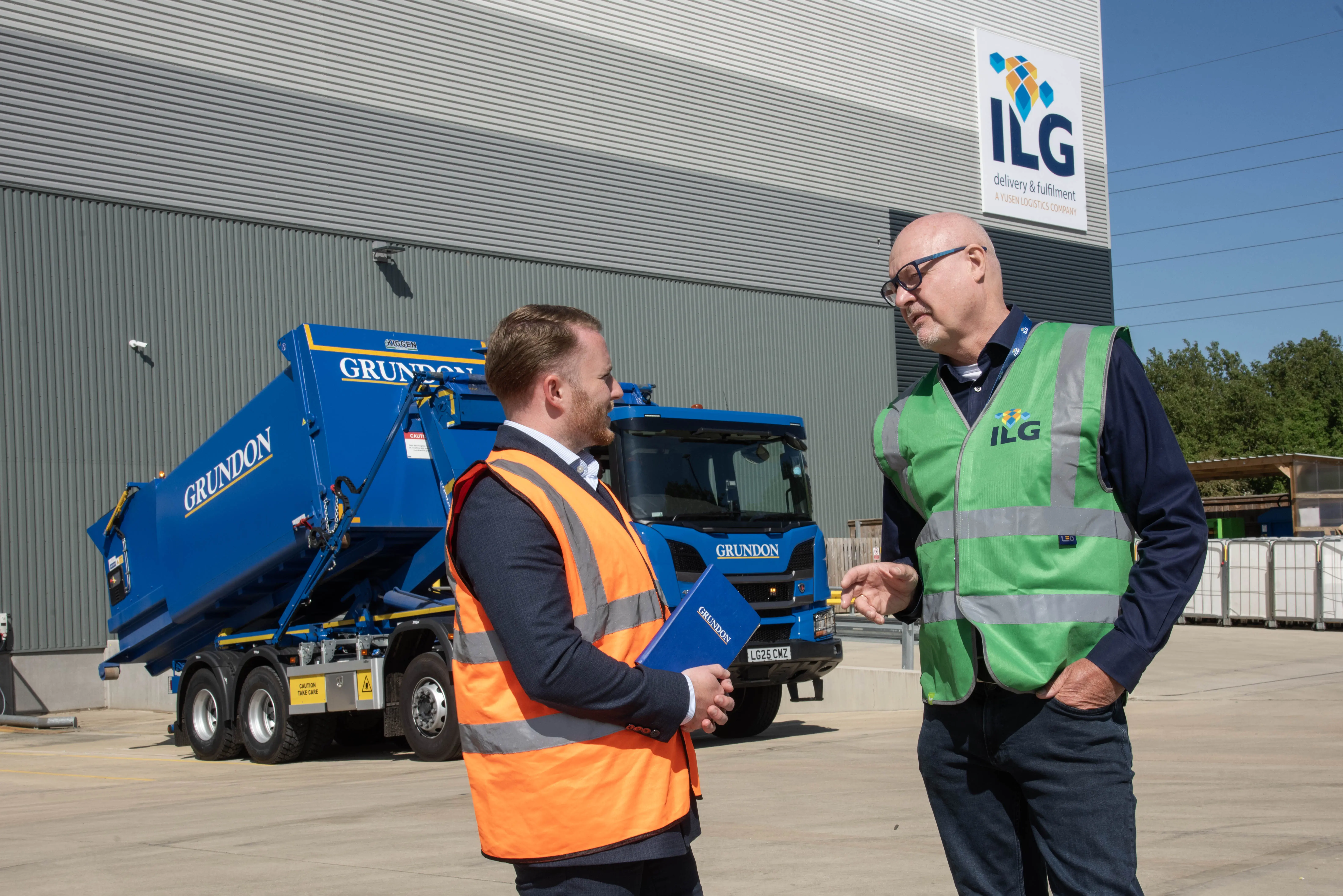 Committed to sustainability: Liam Nelmes and ILG’s Andy Hunt discuss their waste success story. 