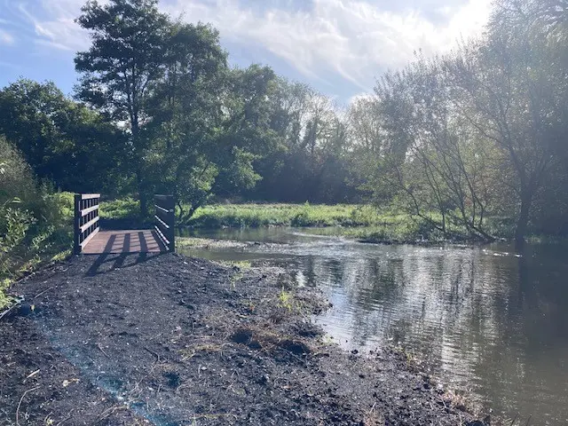 Before: Bridge under construction