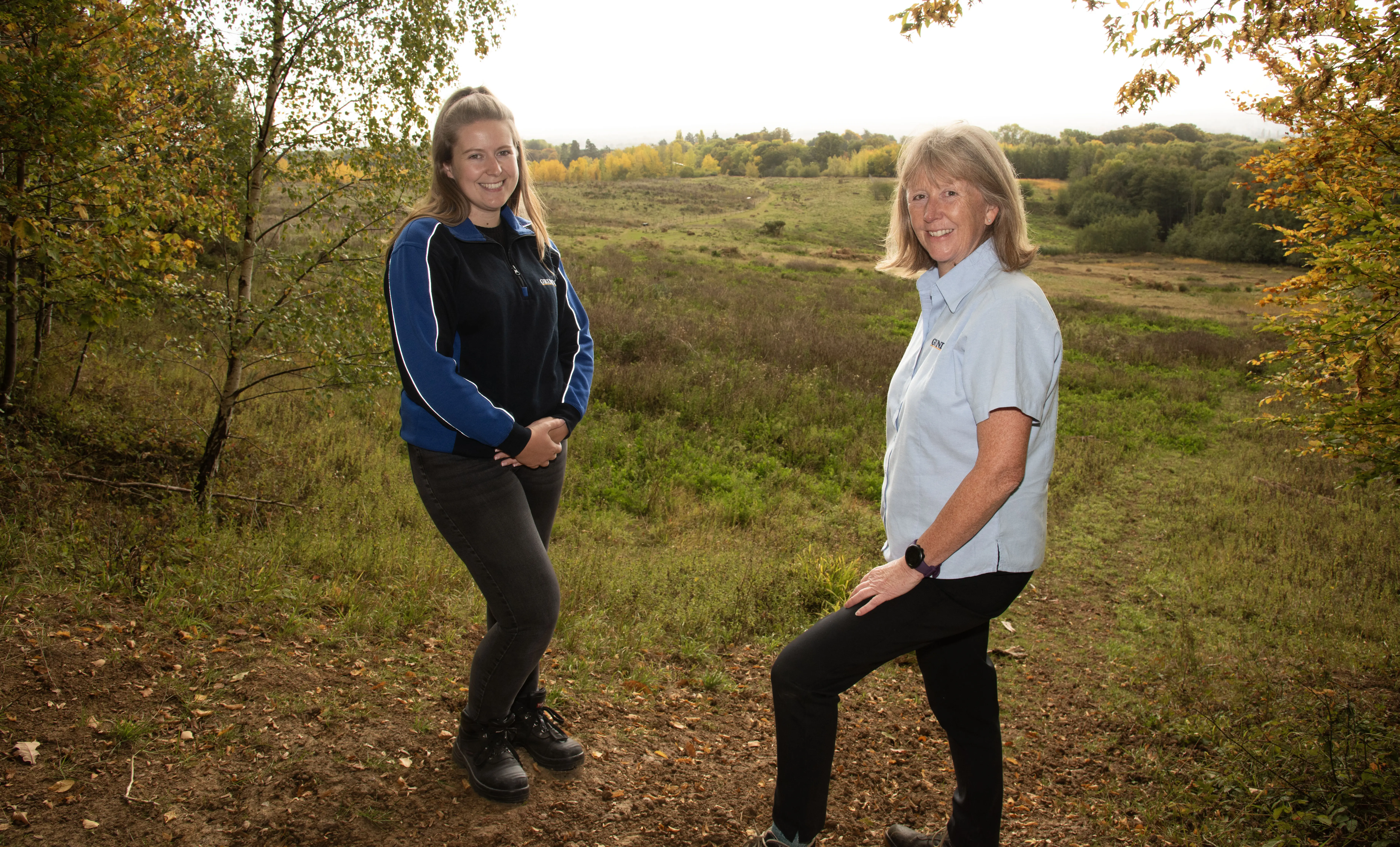 Toni Robinson, who led the restoration project, was joined for a walk by colleague Annie Sessions